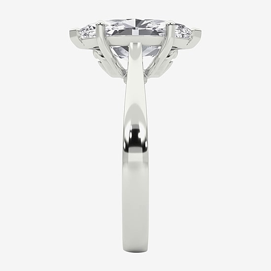 Grown Gorgeous (F / Vs2) Womens 2 1/4 CT. T.W. Lab Grown White Diamond 14K Gold Marquise Solitaire Engagement Ring