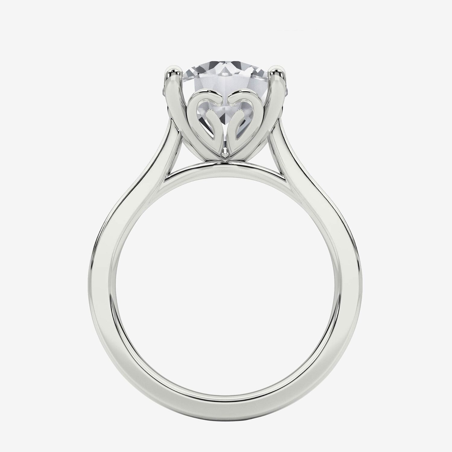 Grown Gorgeous (F / Vs2) Womens 3 3/4 CT. T.W. Lab White Diamond 14K Gold Round Solitaire Engagement Ring