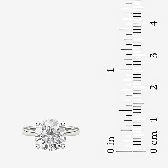 Grown Gorgeous (F / Vs2) Womens 3 3/4 CT. T.W. Lab Grown White Diamond 14K Gold Round Solitaire Engagement Ring
