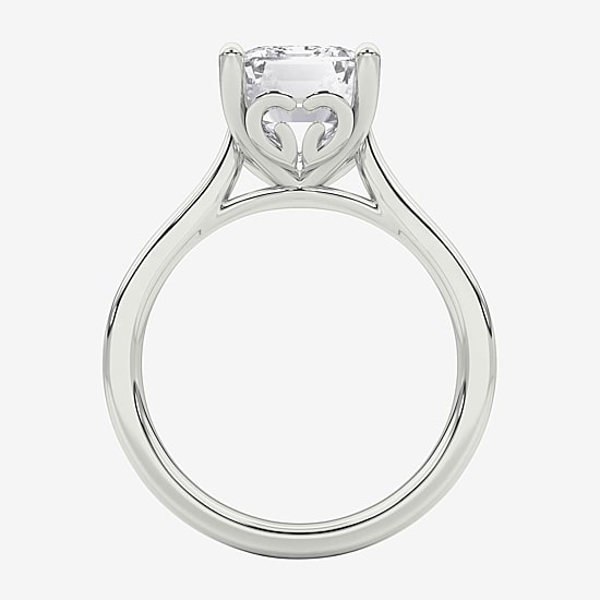 Grown Gorgeous (F / Vs2) Womens 3 3/4 CT. T.W. Lab Grown White Diamond 14K Gold Solitaire Engagement Ring