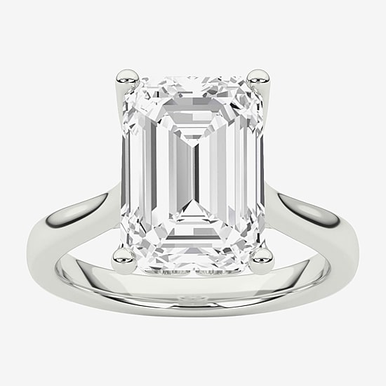 Grown Gorgeous (F / Vs2) Womens 3 3/4 CT. T.W. Lab Grown White Diamond 14K Gold Solitaire Engagement Ring