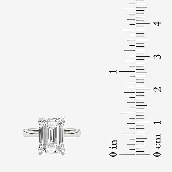 Grown Gorgeous (F / Vs2) Womens 3 3/4 CT. T.W. Lab Grown White Diamond 14K Gold Solitaire Engagement Ring