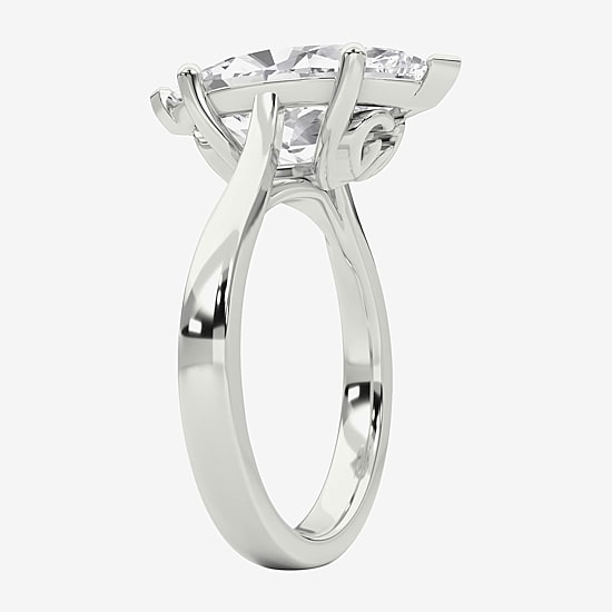 Grown Gorgeous (F / Vs2) Womens 3 3/4 CT. T.W. Lab Grown White Diamond 14K Gold Marquise Solitaire Engagement Ring