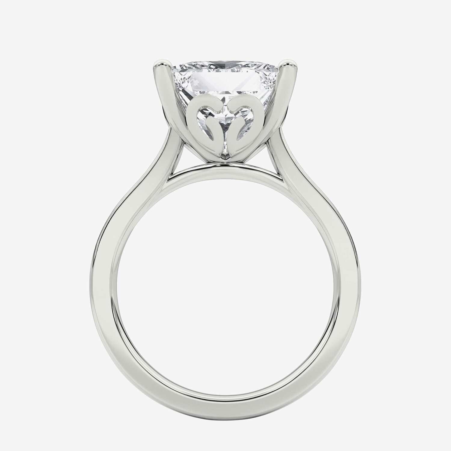 Grown Gorgeous (F / Vs2) Womens 4 1/2 CT. T.W. Lab White Diamond Platinum Solitaire Engagement Ring