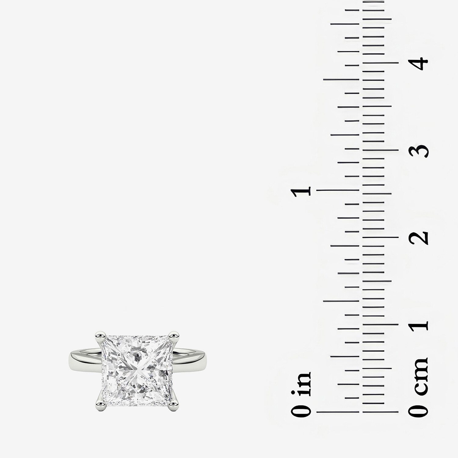Grown Gorgeous (F / Vs2) Womens 4 1/2 CT. T.W. Lab White Diamond Platinum Solitaire Engagement Ring