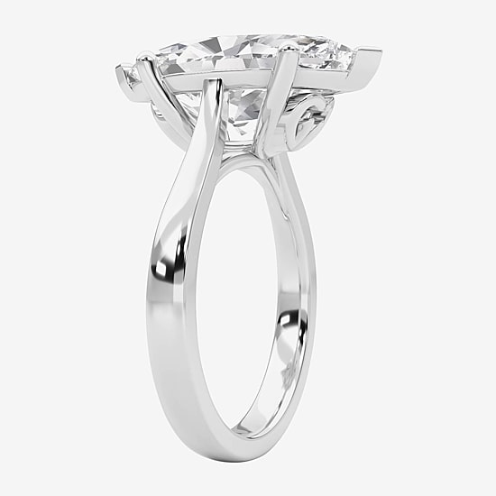 Grown Gorgeous (F / Vs2) Womens 4 1/2 CT. T.W. Lab Grown White Diamond Platinum Marquise Solitaire Engagement Ring
