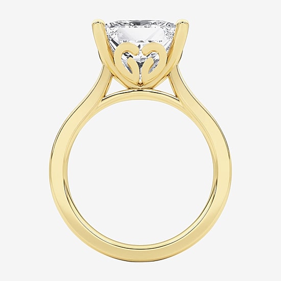 Grown Gorgeous (F / Vs2) Womens 4 1/2 CT. T.W. Lab Grown White Diamond Platinum Solitaire Engagement Ring