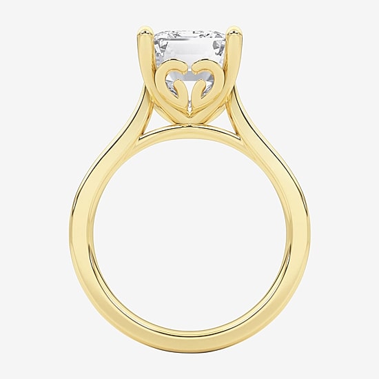 Grown Gorgeous (F / Vs2) Womens 4 1/2 CT. T.W. Lab Grown White Diamond 14K Gold Solitaire Engagement Ring
