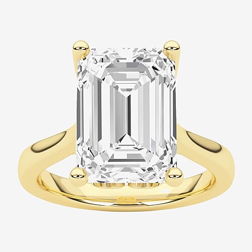Grown Gorgeous (F / Vs2) Womens 4 1/2 CT. T.W. Lab Grown White Diamond 14K Gold Solitaire Engagement Ring, 6, Yellow