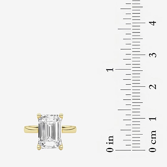 Grown Gorgeous (F / Vs2) Womens 4 1/2 CT. T.W. Lab Grown White Diamond 14K Gold Solitaire Engagement Ring