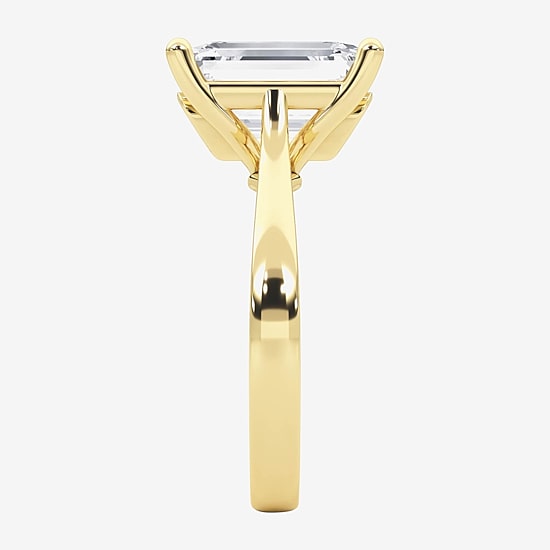 Grown Gorgeous (F / Vs2) Womens 4 1/2 CT. T.W. Lab Grown White Diamond 14K Gold Solitaire Engagement Ring