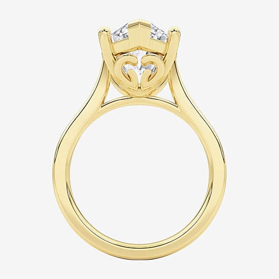 Grown Gorgeous (F / Vs2) Womens 5 5/8 Ct. T.W. Lab Grown White Diamond 14K Gold Marquise Solitaire Engagement Ring