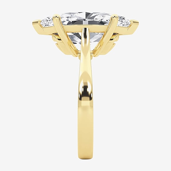 Grown Gorgeous (F / Vs2) Womens 5 5/8 Ct. T.W. Lab Grown White Diamond 14K Gold Marquise Solitaire Engagement Ring