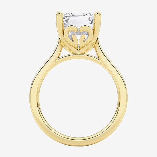 Grown Gorgeous (F / Vs2) Womens 5 5/8 Ct. T.W. Lab Grown White Diamond 14K Gold Solitaire Engagement Ring
