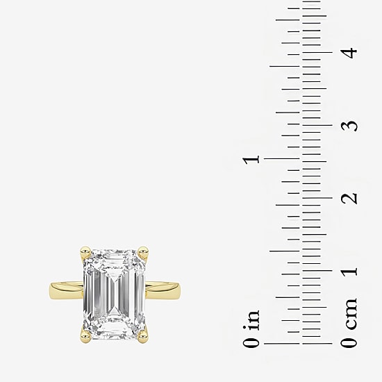 Grown Gorgeous (F / Vs2) Womens 5 5/8 Ct. T.W. Lab Grown White Diamond 14K Gold Solitaire Engagement Ring