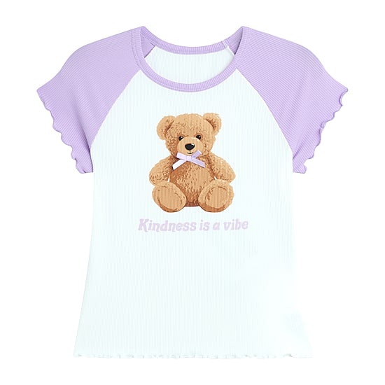 by&by girl Big Kid Girls Round Neck Short Sleeve Regular Fit Graphic T-Shirt