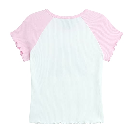 by&by girl Big Kid Girls Round Neck Short Sleeve Regular Fit Graphic T-Shirt