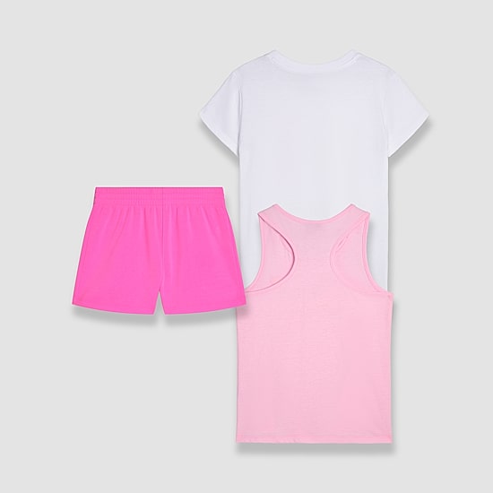 PUMA Big Kid Girls Jersey 3-pc. Short Set
