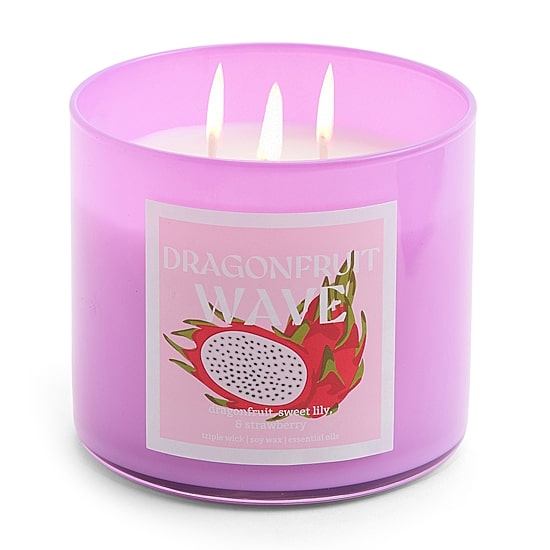Distant Lands 14oz Dragonfruit Wave 3-Wick Scented Jar Candle