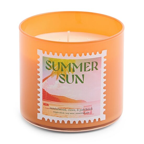 Distant Lands 14oz Summer Sun 3-Wick Scented Jar Candle