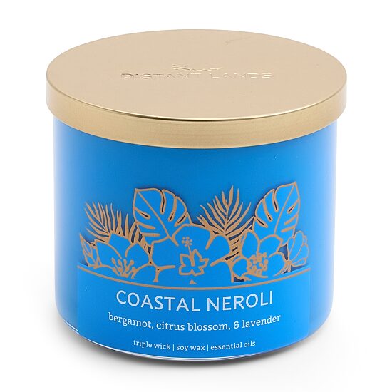 Distant Lands 14oz Coastal Neroli 3-Wick Scented Jar Candle