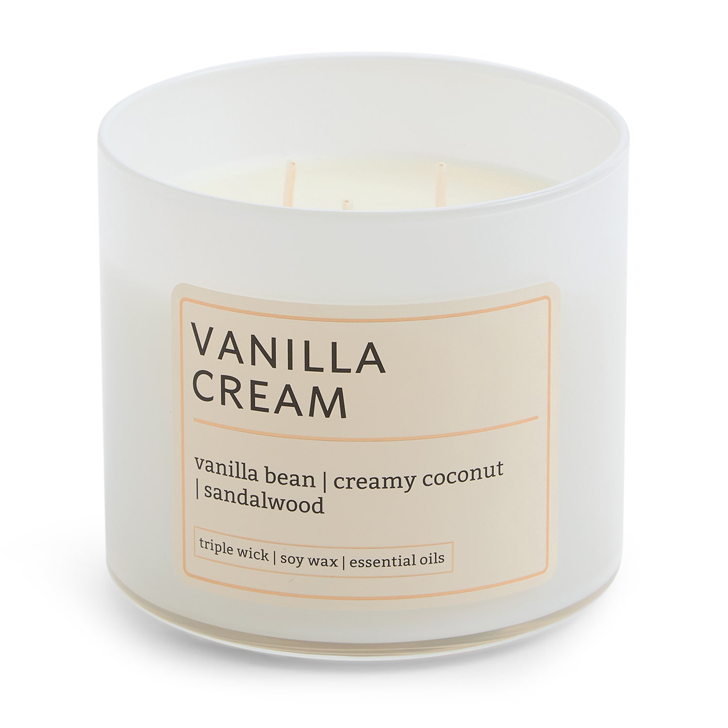 Distant Lands 14oz Vanilla Cream 3-Wick Scented Jar Candle
