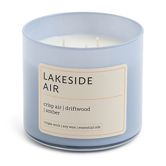 Distant Lands 14oz Lakeside Air 3-Wick Scented Jar Candle