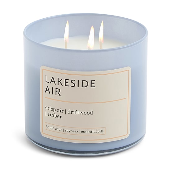 Distant Lands 14oz Lakeside Air 3-Wick Scented Jar Candle