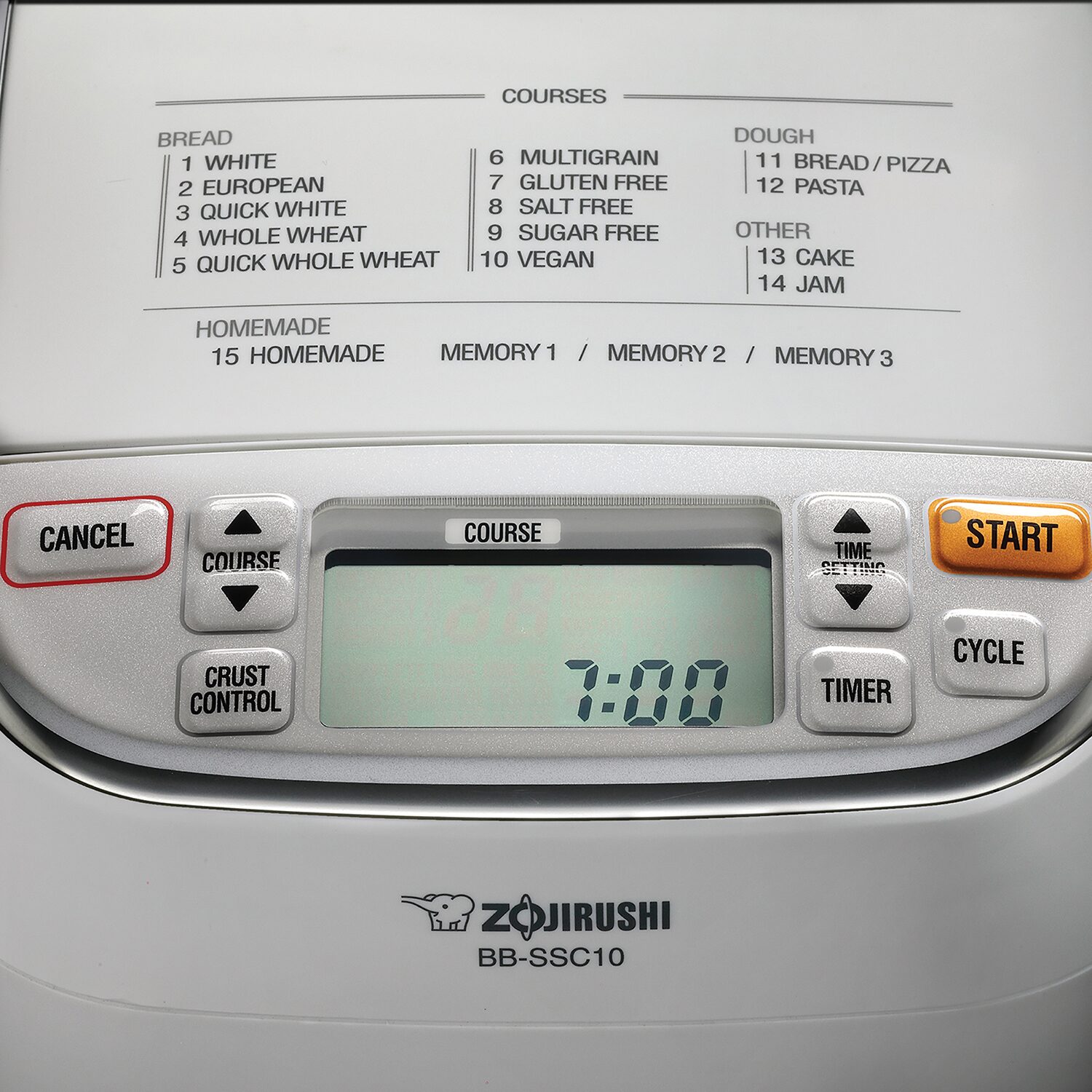 Zojirushi Rectangular Shaped Bread Maker