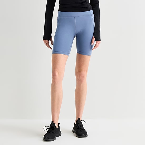 Xersion EverUltra™ Womens 8" High Rise Stretch Fabric Quick Dry Bike Short