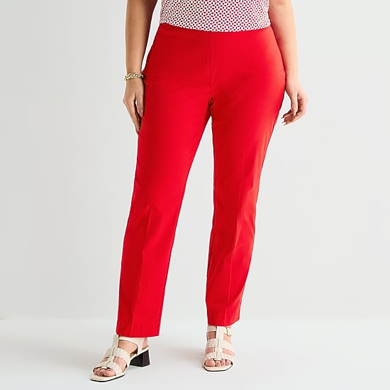 Liz Claiborne Lisa Womens Straight Pull-On Pant