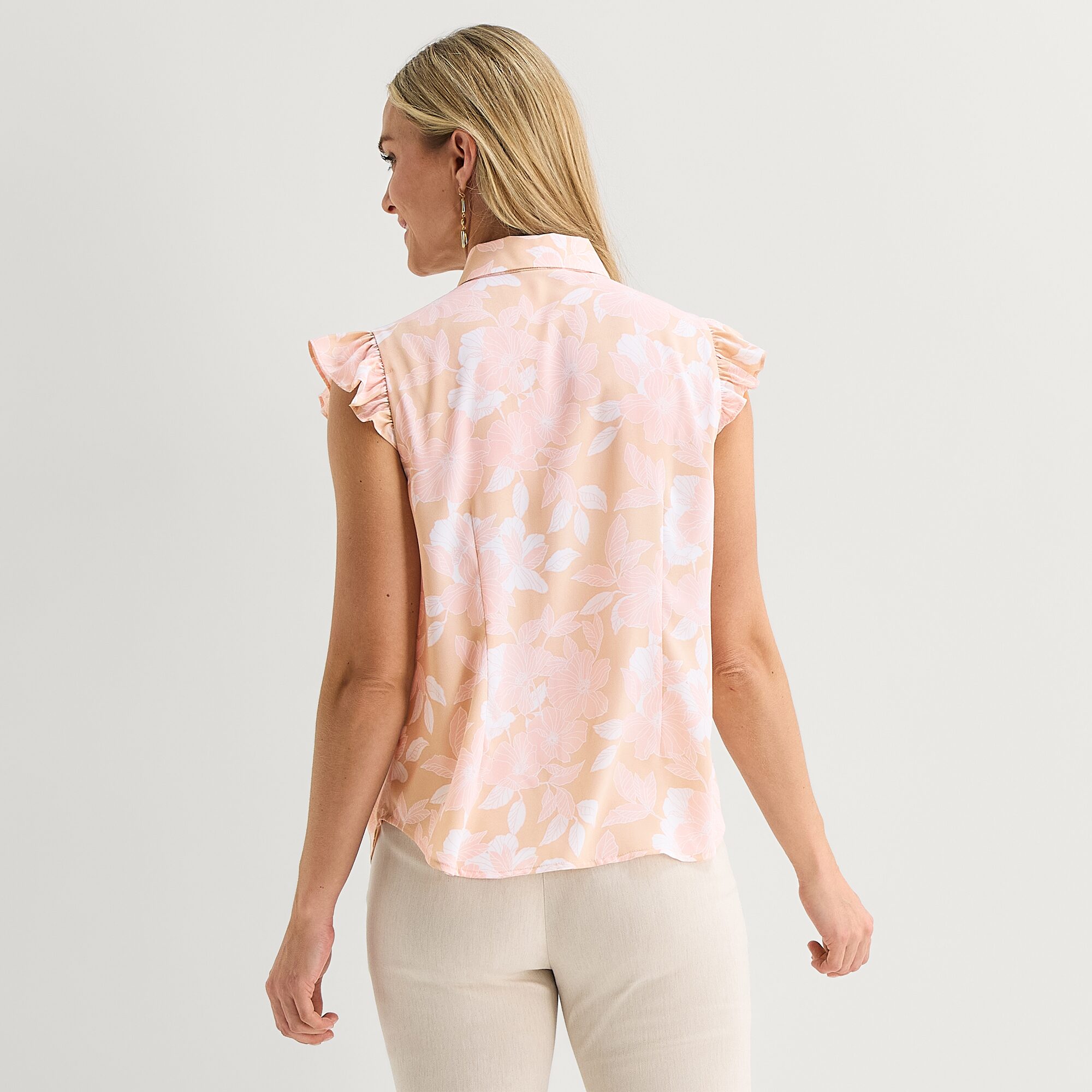 Liz Claiborne Womens Sleeveless Blouse