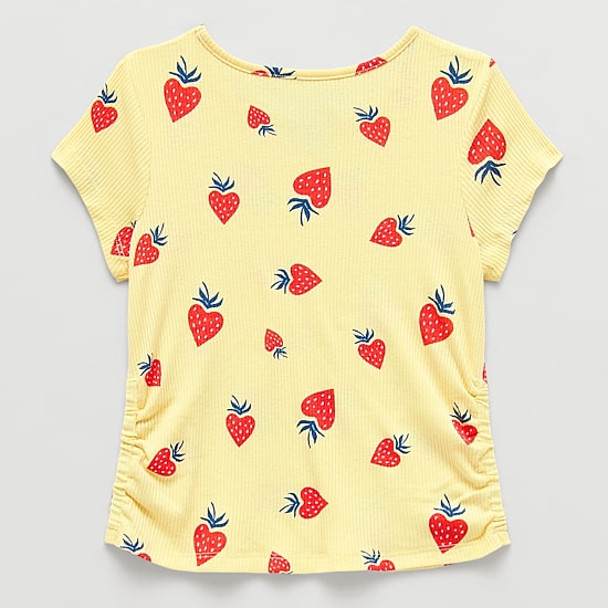 Thereabouts Little & Big Kid Girls Round Neck Short Sleeve T-Shirt