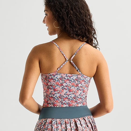 Arizona Womens Juniors Built In Bra Scoop Neck Sleeveless Camisole