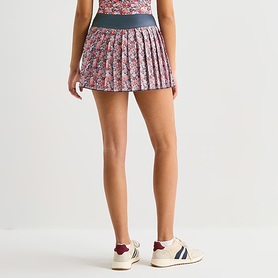 Arizona Womens Juniors Mid Rise Active Pleated Skirt