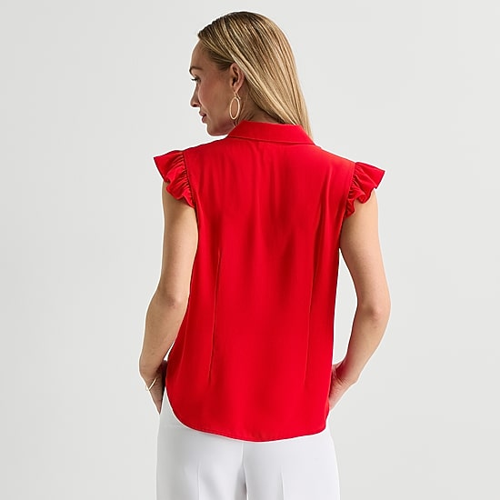 Liz Claiborne Womens Sleeveless Blouse