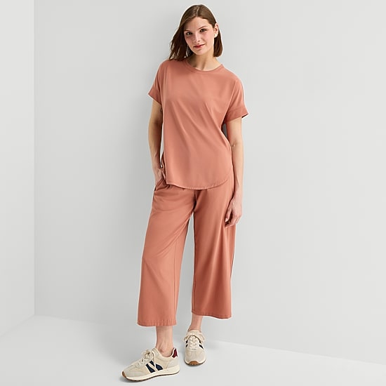 Stylus Woven Dolman Sleeve T-Shirt