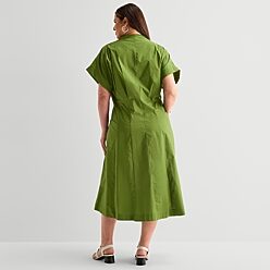 liz claiborne casual dresses Liz Claiborne | Dresses | Vintage Liz Claiborne Casual Striped Midi Shirt  Dress