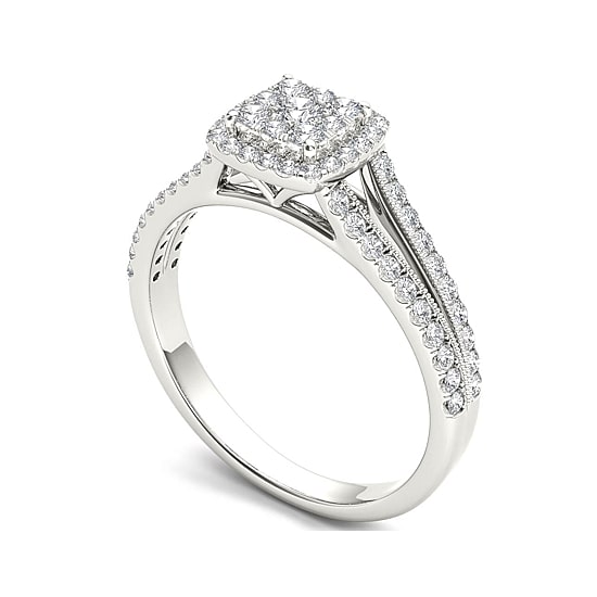 1/2 CT.T.W. Natural Diamond 10K Yellow Gold Engagement Ring