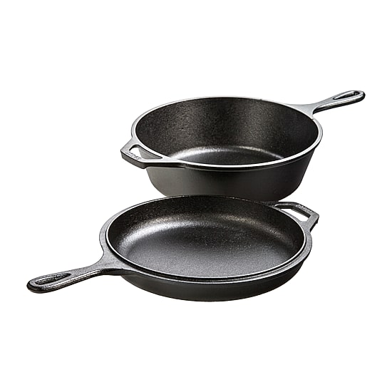 Lodge Cookware 3.2" Cast Iron Combo Cooker Set