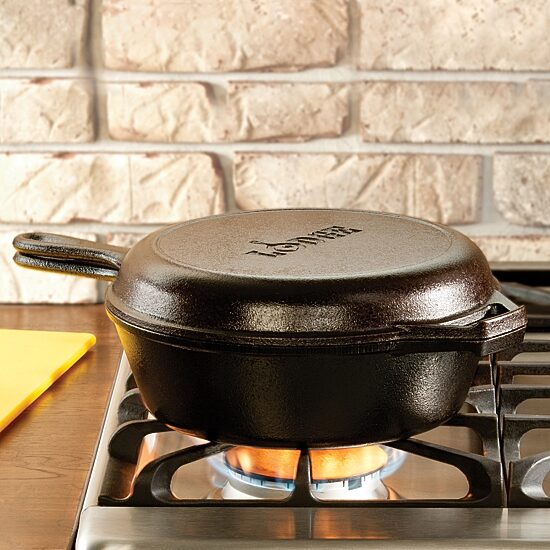 Lodge Cookware 3.2" Cast Iron Combo Cooker Set