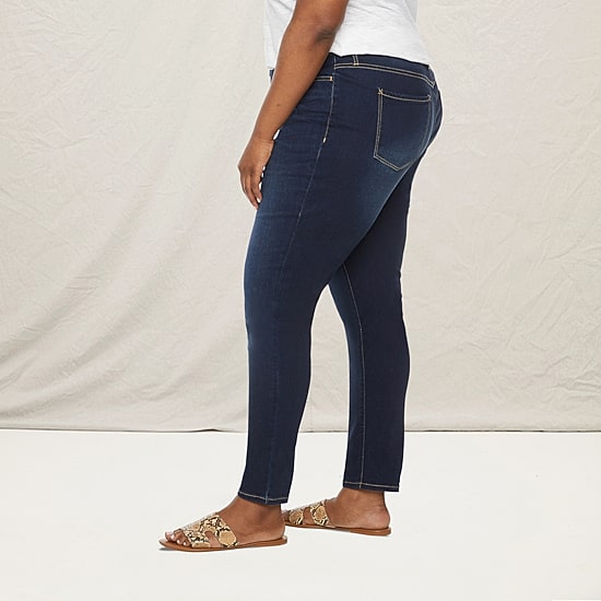 a.n.a-Plus Womens High Rise Button Fly Skinny Jean