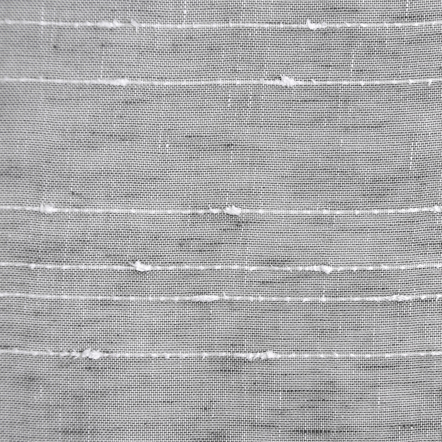Clean Window Textured Slub Stripe Rod Pocket Sheer Single Curtain Panel