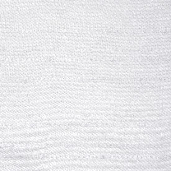 Clean Window Clean Window Textured Slub Stripe Rod Pocket Sheer Single Curtain Panel