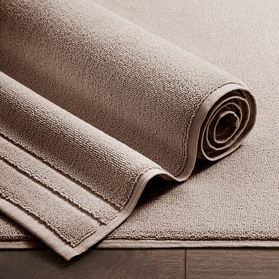 Fieldcrest Luxury Egyptian Cotton Loops Border Stripe Bathtub Mat