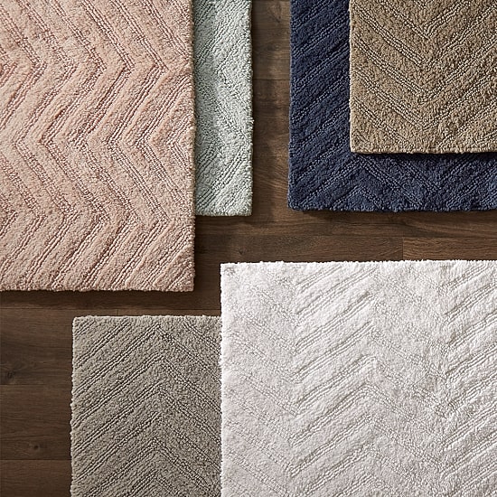 Fieldcrest Luxury Sculpted Reversible Bath Rug