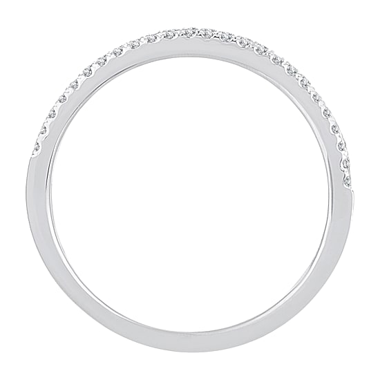 Womens 1/5 CT. Natural White Diamond 10K Gold Anniversary Wedding Band