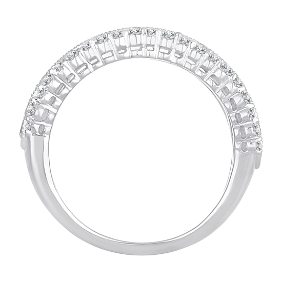Womens 1 1/2 CT. T.W. Natural White Diamond 10K Gold Anniversary Band
