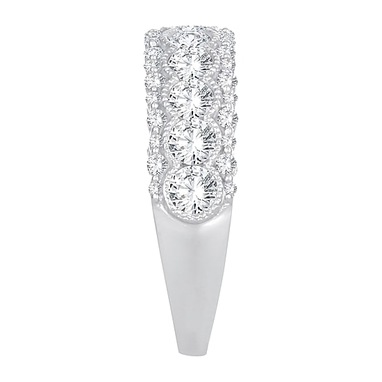 Womens 1 1/2 CT. T.W. Natural White Diamond 10K Gold Anniversary Band