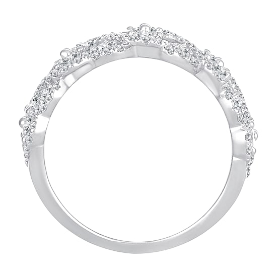 Womens 1 3/4 CT. T.W. Natural White Diamond 10K Gold Anniversary Band